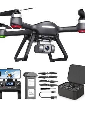 Holy Stone Black Drone with Camera and Remote. New. HS700E 4K UHD anti shake